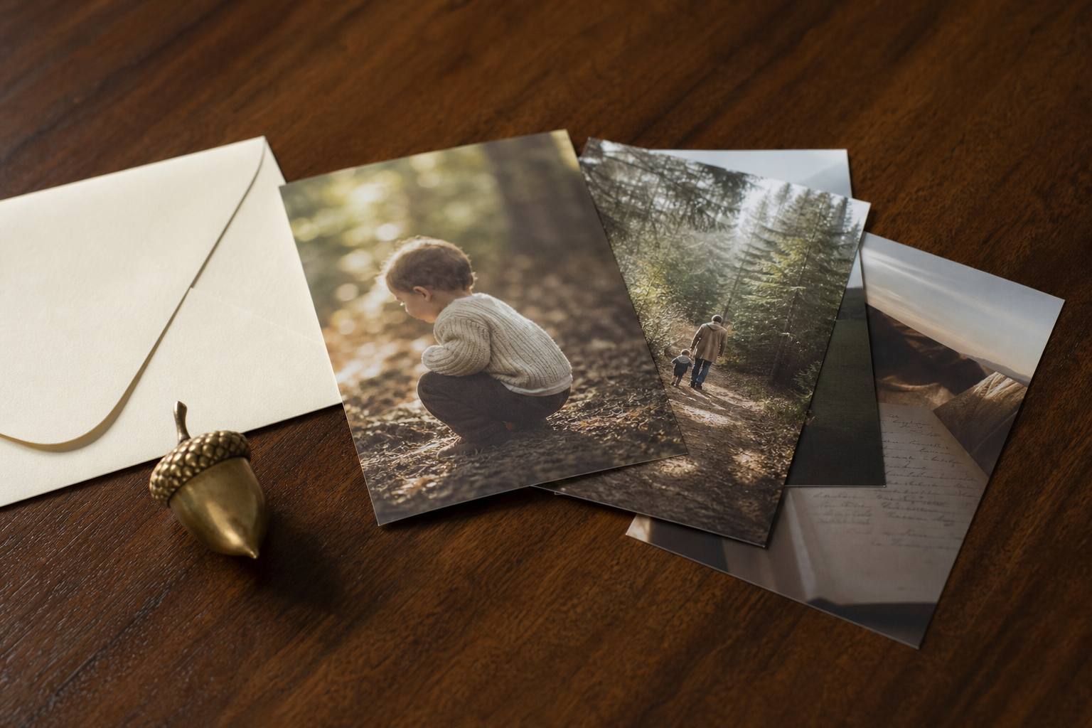 Stack of archive photo prints